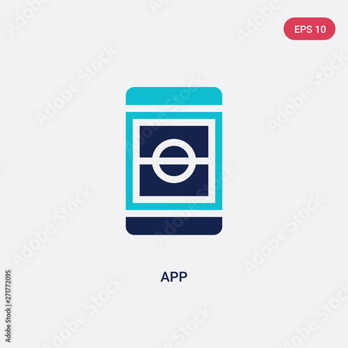 Free Download two color app vector icon from football concept. isolated blue app vector sign symbol can be use for web, mobile and logo. eps 10 - GFXLoad