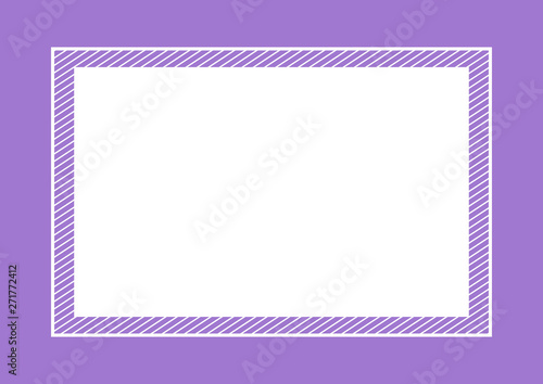 fashionable frame purple color flat lay style and rectangle for copy space, empty frame purple for banner design, template of pink frame banner blank for advertising graphic beauty cosmetics fashion © cgdeaw