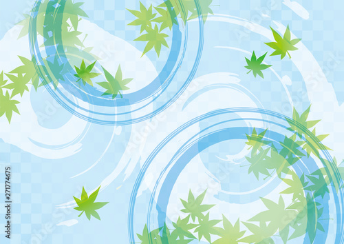 涼しげな水のイメージイラスト