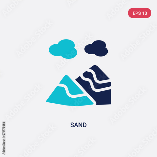 two color sand vector icon from general concept. isolated blue sand vector sign symbol can be use for web  mobile and logo. eps 10