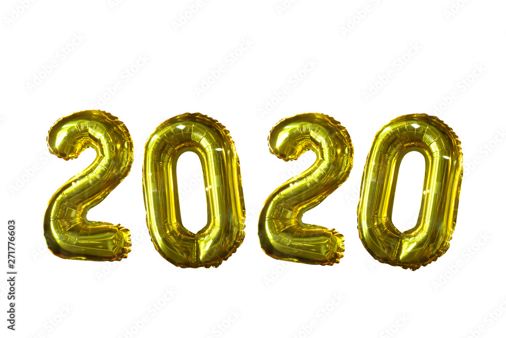 2020 air balloon isolated on white background - Happy New Year 2020 2020 air balloon isolated on white background - Happy New Year 2020