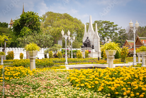 Royal Pavilion Mahajetsadabadin,landmark in city Ratchadamnoen Klang road,tourist attractive place at Phranahorn,travel in Bangkok,Thailand photo