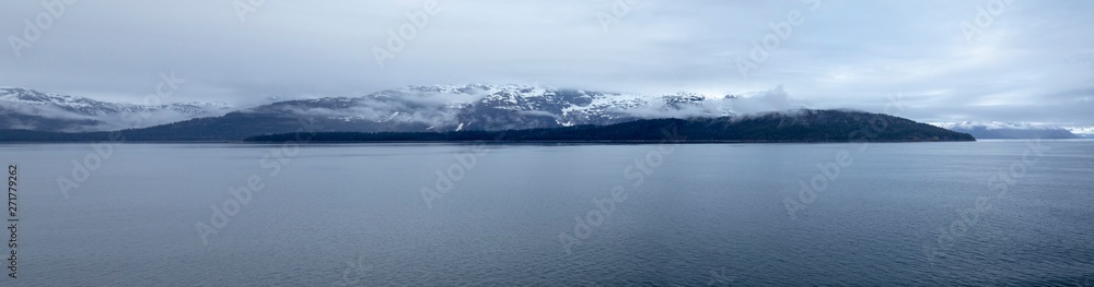 Glacier Bay National Park, Alaska, USA, is a natural heritage of the world, global warming, melting glaciers