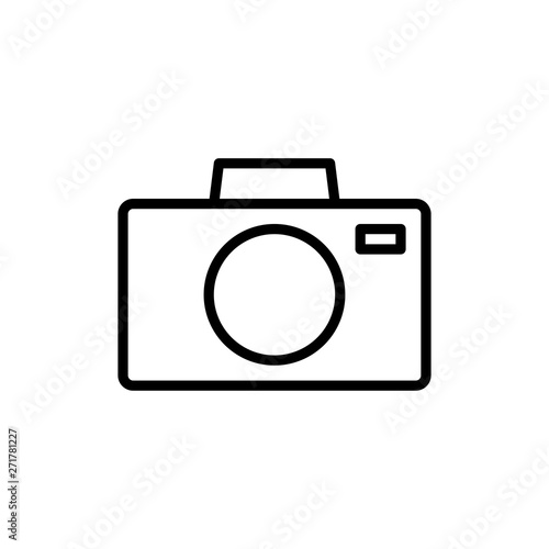 camera icon, photo vector illustration sign