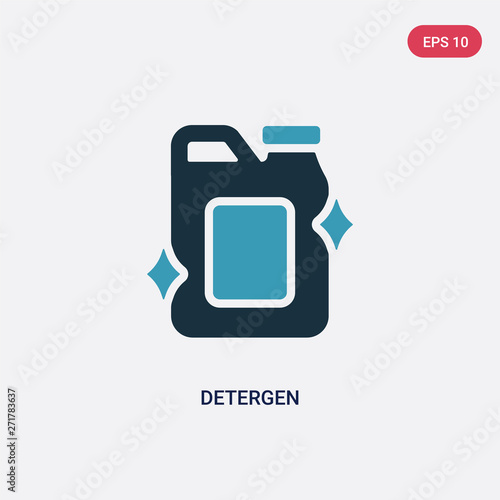 two color detergen vector icon from miscellaneous concept. isolated blue detergen vector sign symbol can be use for web, mobile and logo. eps 10 photo