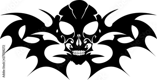 Calavera alada tatuaje 03