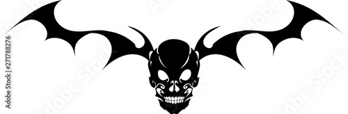 Calavera alada tatuaje 02