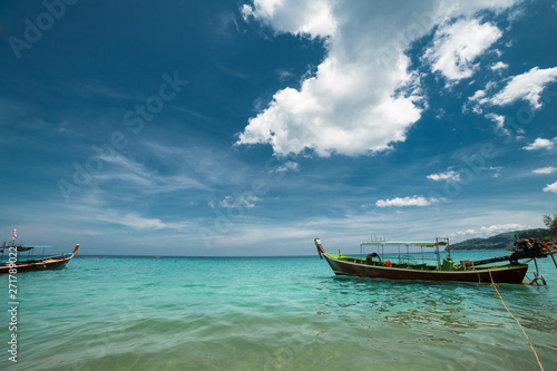 Boat in sea at Thailand © antonburkhan