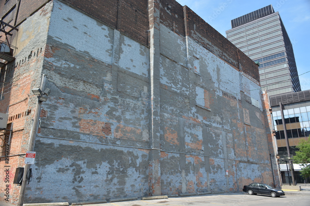 building, brick wall, downtown wall building, brick wall, downtown wall