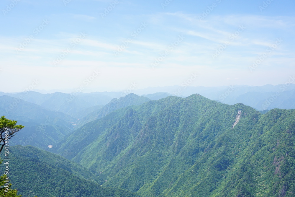 Naklejka premium 大台ケ原 大蛇嵓からの眺望