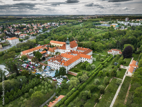 Brevnov Monastery is a Benedictine archabbey in district of Prague, Czech Republic. It was founded by Saint Adalbert, the second Bishop of Prague, in 993 AD with the support of Duke Boleslav II. photo