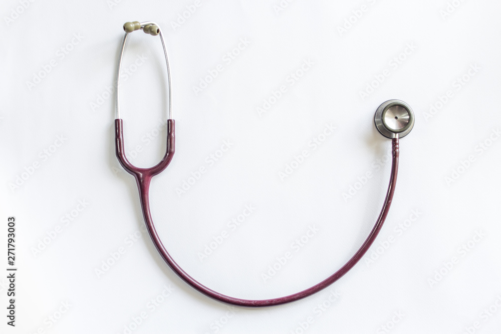 Stethoscope isolated with clipping path on white background. Medicine and healthcare concept. Stethoscope isolated with clipping path on white background. Medicine and healthcare concept.
