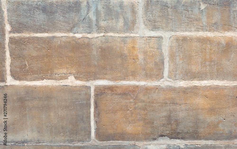 Fototapeta premium Old wall made large stone blocks.