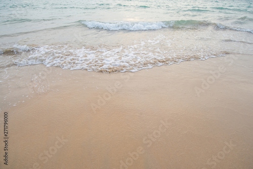 Sand scenery and sea water movement