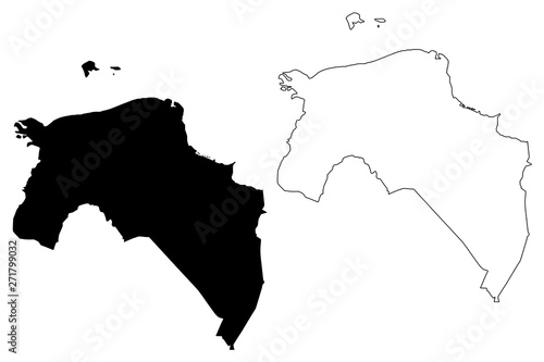 Groningen province (Kingdom of the Netherlands, Holland) map vector illustration, scribble sketch Groningen map