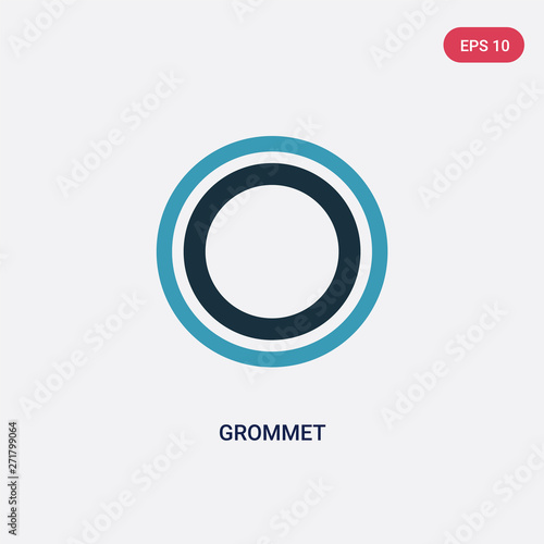 Принти на полотні two color grommet vector icon from sew concept