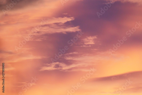 Dramatic sunrise sky shades of the red, natural background © pjjaruwan