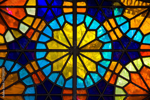 Canvas Print Stained glass window