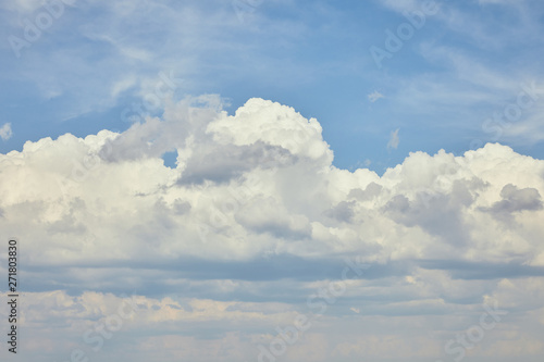 Fototapeta Naklejka Na Ścianę i Meble -  Blue sky with white clouds and copy space