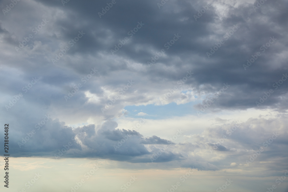 Blue sky with overcast clouds and copy space Blue sky with overcast clouds and copy space