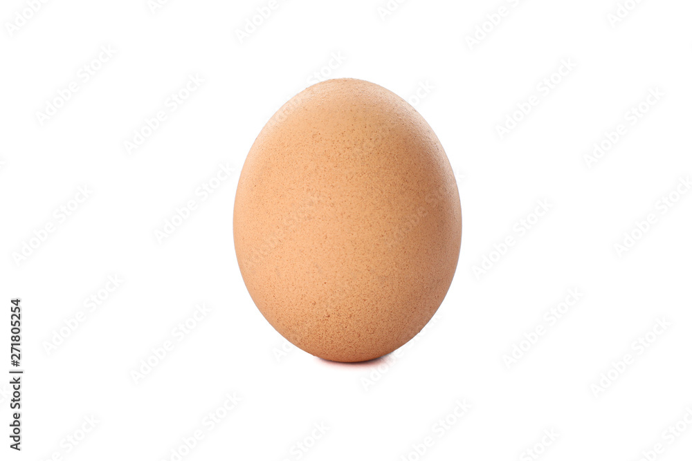 Brown chicken egg isolated on white background Brown chicken egg isolated on white background