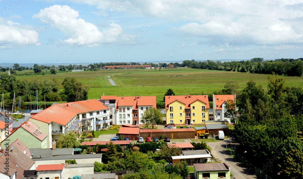 Blick auf Ueckermünde vom Riesenrad