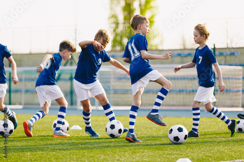 Soccer Training - Warm Up and Drills. Boys © matimix