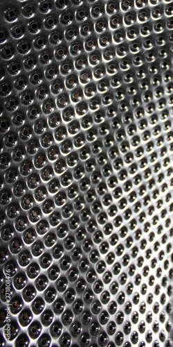 Perforated stainless steel  texture or metallic background