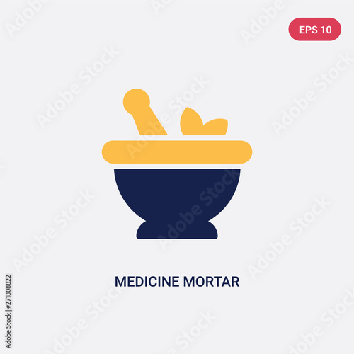 two color medicine mortar vector icon from ultimate glyphicons concept. isolated blue medicine mortar vector sign symbol can be use for web, mobile and logo. eps 10