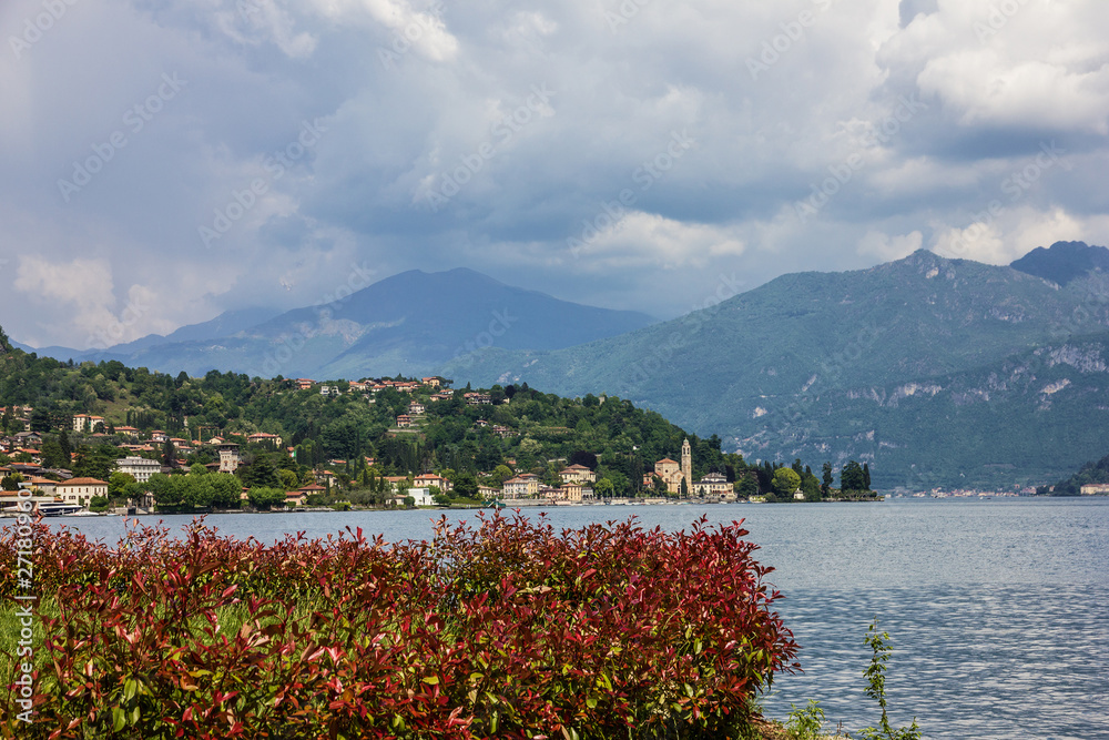 Como lake, Italy, Lombardy. Lenno town