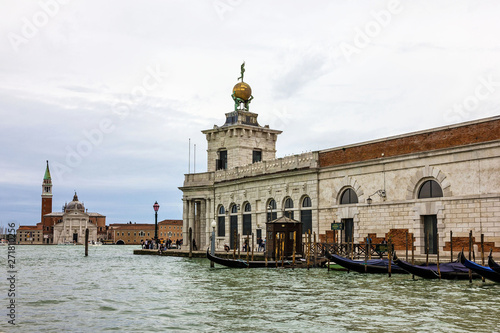 Venice, Italy: Grand canal architectural view. Saint George church (San Georgio basilica).