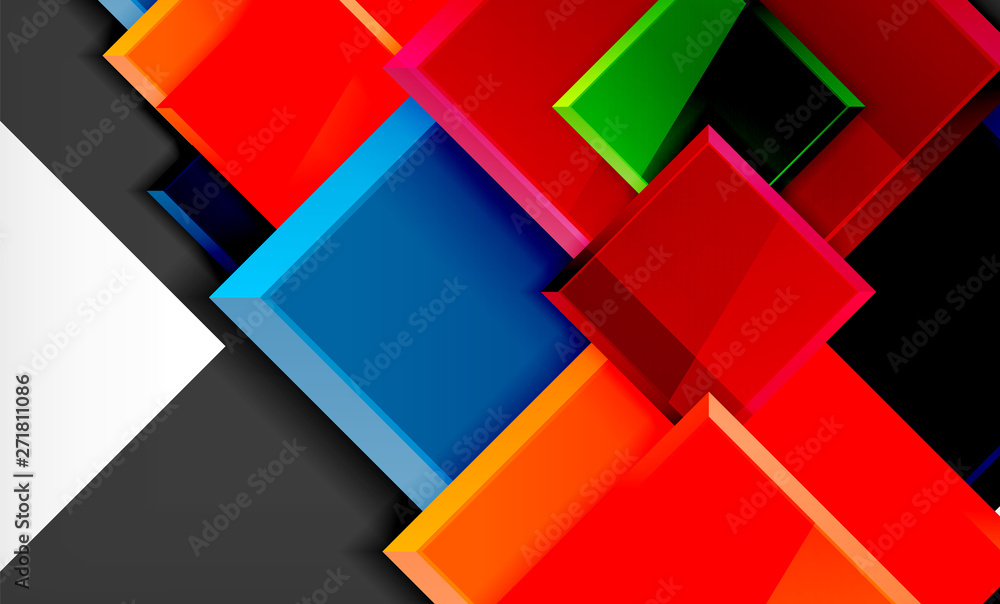 Colorful square and rectangle blocks background Colorful square and rectangle blocks background