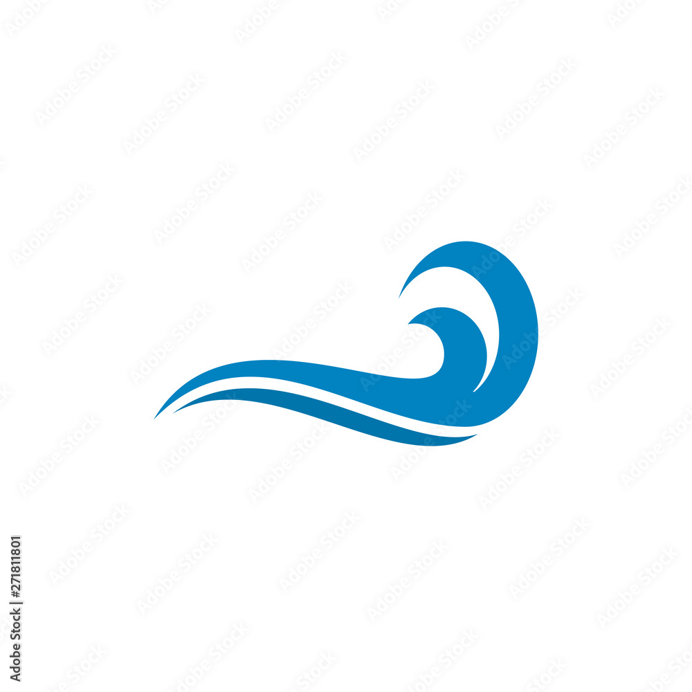 Wave icon logo design vector template Wave icon logo design vector template
