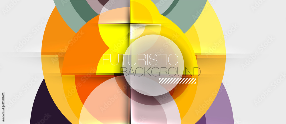 Geometric design abstract background - circles Geometric design abstract background - circles