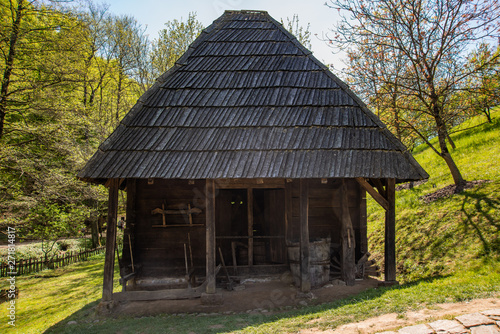 Картината върху платно Trsic, Serbia - April 21, 2019: Part of the household where Vuk Stefanovic Karadzic was born