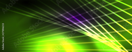 Color light with lines  outer space background  bright rays