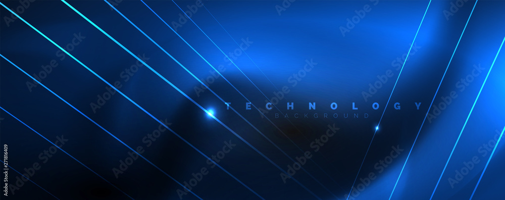 Shiny color neon light with lines, abstract wallpaper, shiny motion, magic space light. Techno abstract background Shiny color neon light with lines, abstract wallpaper, shiny motion, magic space light. Techno abstract background