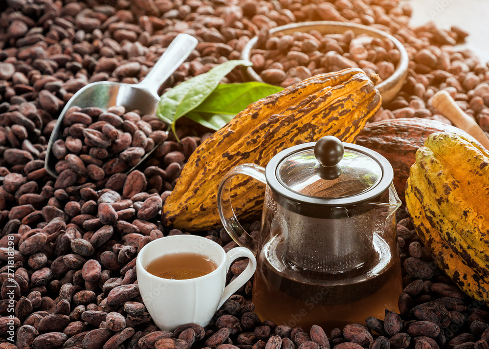 cup of coffee with beans and grinder cup of coffee with beans and grinder