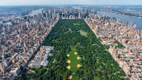 Bilde på lerret New York Central Park Middle From Helicopter in the daytime