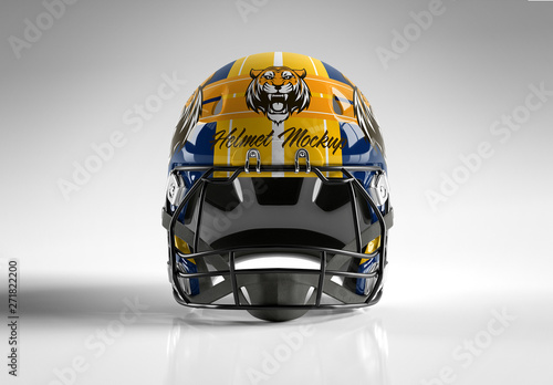 Download American Football Helmet Mockup Stock Template Adobe Stock