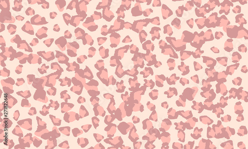 Pink leopard print design. Animal skin pattern.