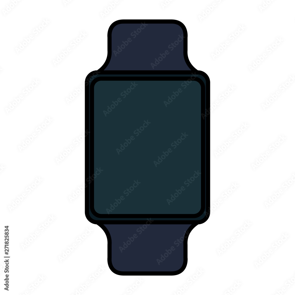 smartwatch weareable technology device vector illustration smartwatch weareable technology device vector illustration