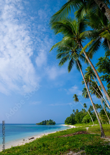 Beautiful Deserted Kaibola Beach In The Trobriand Islands, Papua New Guinea photo