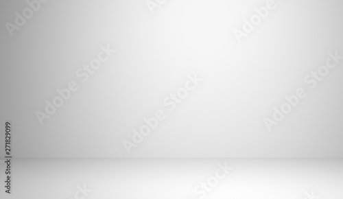 Abstract luxury white gradient background used for display product ad and website template, 3D illustration. © SHD
