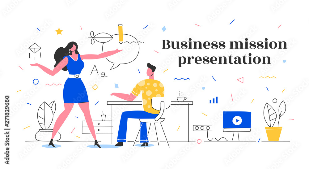 Business Mission Presentation Concept