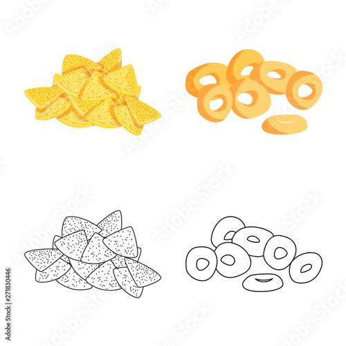 Vector design of Oktoberfest and bar logo. Collection of Oktoberfest and cooking vector icon for stock.