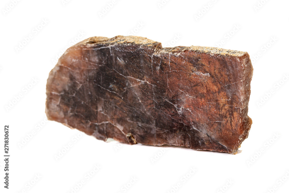Macro stone Jasper mineral on white background Macro stone Jasper mineral on white background