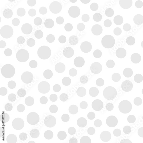 Fototapeta Naklejka Na Ścianę i Meble -  Seamless circle pattern. Grey circles texture background.