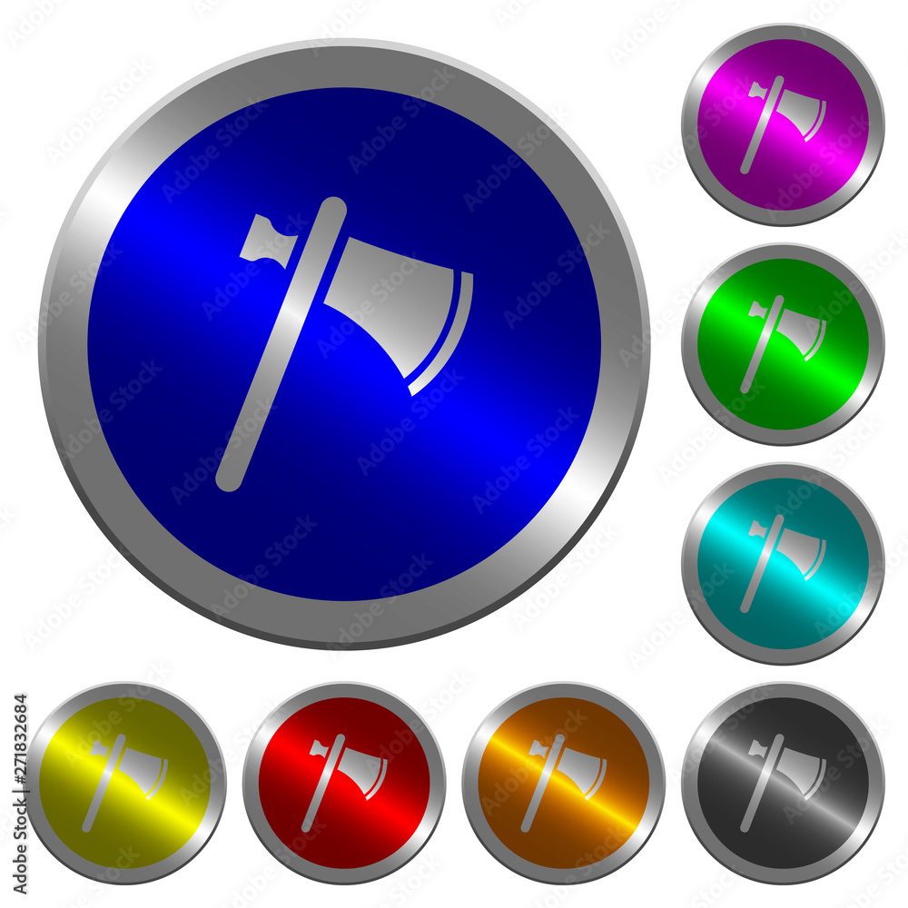 Single tomahawk luminous coin-like round color buttons Single tomahawk luminous coin-like round color buttons