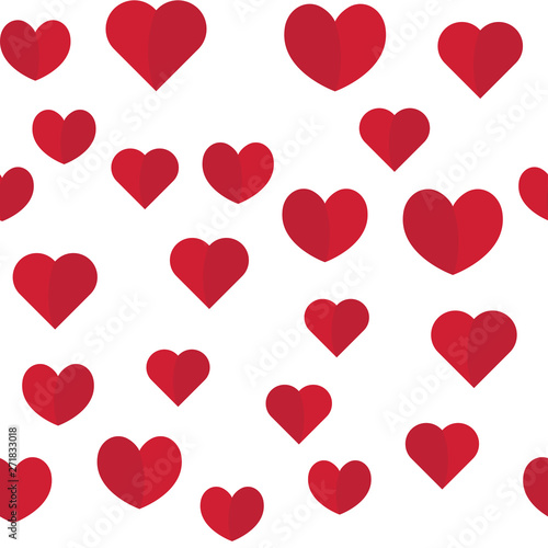 Hearts seamless pattern. Love texture background.